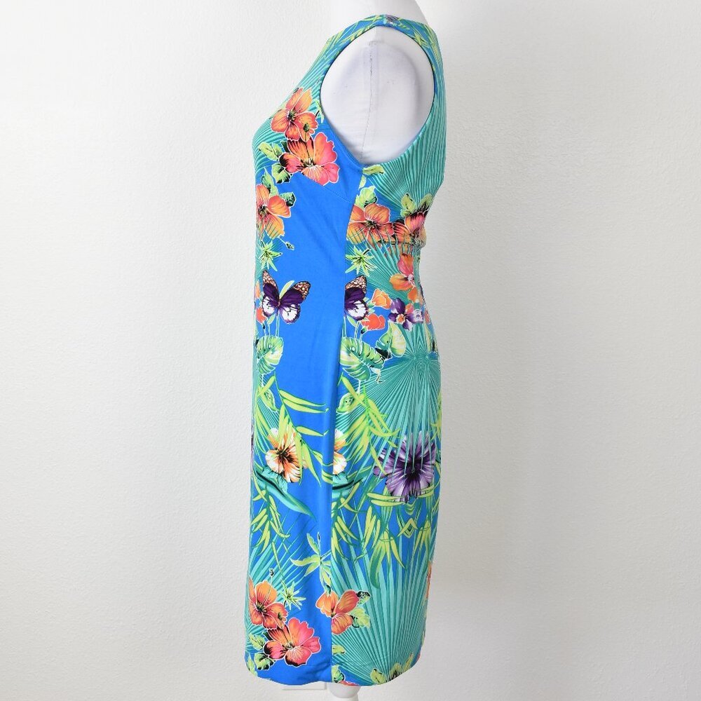 Cache Tropical Floral Sheath Dress - M - Picture 4 of 8